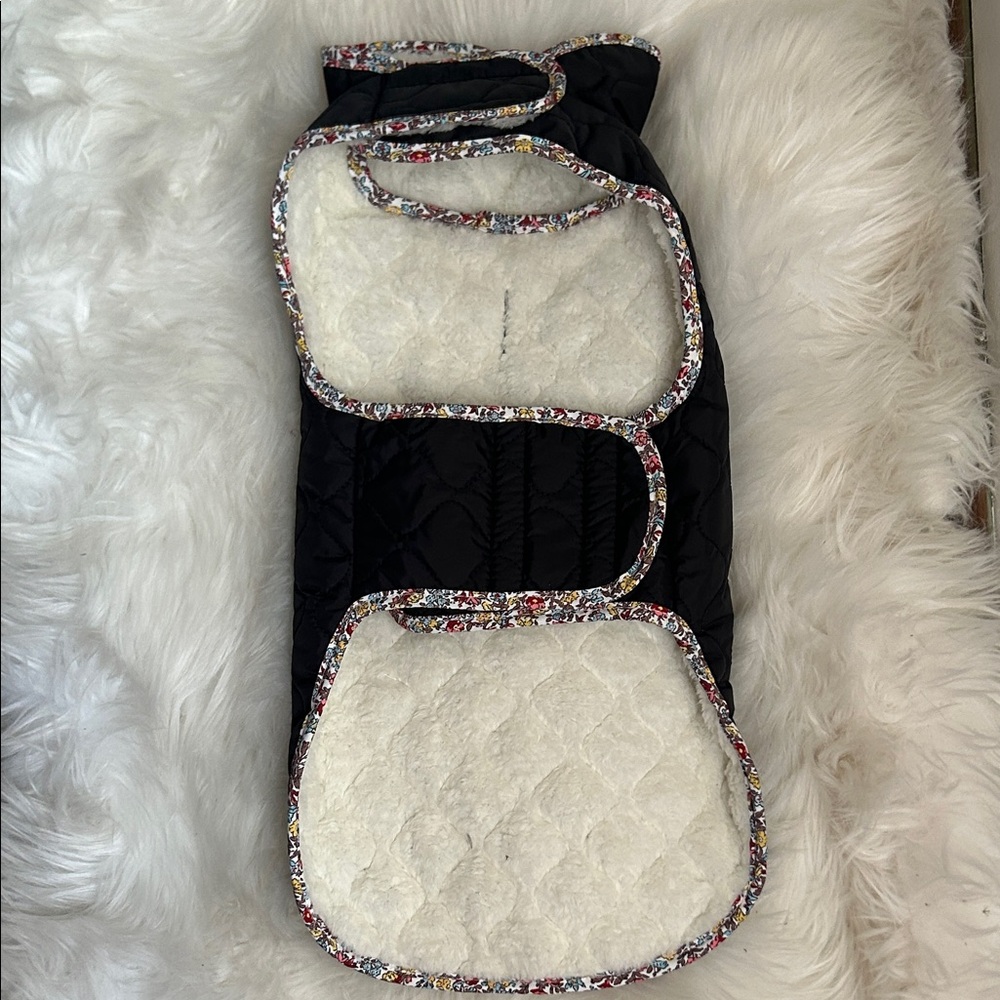 Black Quilted Dog Coat-New without tags